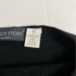 Manuel's Story Black Plus Size Wool Sweater Made In Italy Size 1X *Slight Flaws* Photo 5