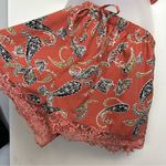 Japna  Lounge Womens Matching Set Pajama Sz XL Tank Top Shorts Satin Lace Trim Photo 8