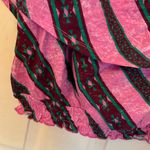 Wrangler WOMEN'S CANDY STRIPE OFF-SHOULDER TOP IN PINK size medium Photo 7