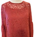 Altar'd State  Burnt Orange Lace Bell Sleeve Dress Women's M Party Cocktail Photo 4