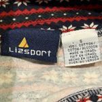 Liz Sport VTG Fair Isle Turtleneck Long Sleeve Shirt Womens S Snowflake Y2K 90s Photo 4