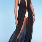 Kona Sol Sheer Tank Duster Coverup S/M Black Photo 0