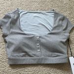 Alo Yoga blissful henley bra top Photo 3