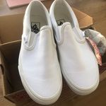 Vans White Slip-ons Photo 0