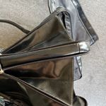 BUXTON Black Leather Shoulder Tote Bag Laptop Computer‎ Travel Bag Large Case Photo 7