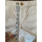 Lilly Pulitzer  100% Cotton White Eyelet Mini Shorts Size 0 Photo 6