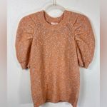 Rebecca Taylor  NWT Textured Tight Knit White Speckled Puff Sleeve Sweater Sz XS Photo 8