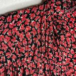 ZARA  Red & Black Floral Button Front Dress Sz XS Photo 8
