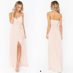 Show Me Your Mumu  Liz Maxi Dress Strappy Wrap Dusty Blush Crisp Pink‎ NWT M Photo 1