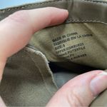 Urban Outfitters  Green Suede Leather Ankle Boots Stacked Heel Womens 8 Fall Photo 1