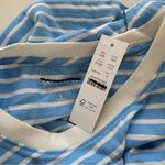J.Crew NWT  Vintage Jersey Classic-fit Crewneck T-shirt Stripe Blue Ivory Photo 3