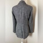 White House | Black Market WHBM‎ Blazer Womens 8 Black Tweed Jacket Textured Classic Office Dark Academia Photo 4