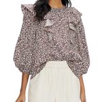 Ted Baker SANJAA FRILL BALOON SLEEVE TOP Photo 1