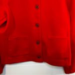 Croft & Barrow Vibrant Red Cardigan Blazer Large Buttons Pockets Holiday XL Photo 3