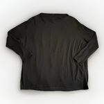 Lululemon Back In Action Top Women Black Boatneck Oversized Relaxed Fit 10? Photo 0