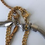 None Bundle Of Silver, Rose Gold, And Gold Tone Chain Necklaces, Stainless Steel, 3 Photo 10