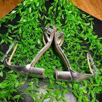 Badgley Mischka Jewel Crystal Rhinestone Embellished Kitten Ankle Strap Chunky Block Low heeled Open toe Stacks Sandals High Heels Pumps Photo 4