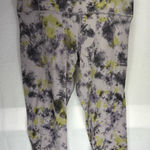 Lululemon Athletica Tie-Dye Leggings - Gray and Yellow Photo 0