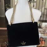 Kate Spade NWOT two way black velvet shoulder / crossbody Photo 1