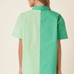 Mittoshop  Color Block Short Sleeve Shirt and Shorts Set‎ Photo 4