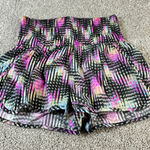 FP‎ Movement Free People Shorts S Black Pink Purple Abstract Print High Rise Photo 0