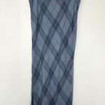 Time And Tru Blue plaid midi skirt Photo 1