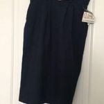Counterparts Petites Women's Casual Skirt Belted Size 8 Petite Blue Photo 0