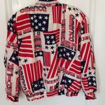 Vintage Bogari Americana Silk Jacket Medium Red Photo 1