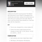 Alo Yoga NWT Ribbed Sea Coast Long Sleeve Dress Ivory Size L Photo 4