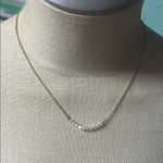 Victoria Lynn Elegant Gold Necklace w beaded bar Photo 0