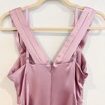 Flour Du Mal Silk Satin Mesh Twist Mini Dress Party Cocktail Luxury Wedding 2 Purple Photo 9