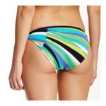 Trina Turk Snap Sapphire Side Tie Bikini Bottom Gold Tassels – Sunburst Print Photo 8