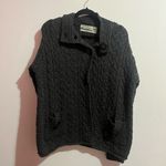 Aran crafts grey merino wool jacket one button Gray Size L Photo 0