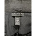 Lane Bryant Allie Stretch Skinny Ankle Black Pant 26 Metallic Silver Sparkle Photo 5