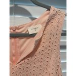 Everly ‎ Feminine Floral Eyelet Detail Coral Light Pink Spring Sun Dress Size M Photo 4