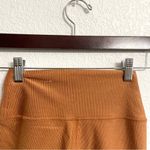 Aerie Offline Womens Shorts Copper Ribbed High Waisted Crossover Size Medium Photo 3