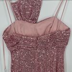 Mac Duggal NWT Sequined Strapless Faux Bow Column Gown Rose Pink 11284 Sz 4 Photo 8