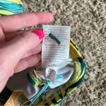 Kona Sol NWT!  Yellow / Green Leaf and Floral Print Bikini Top Size Medium Photo 3