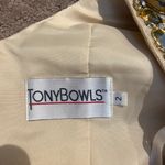 Tony Bowls Gold Beaded Party Dress Photo 3