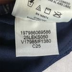 Lands' End New  One‎ Piece Swimsuit Women L 14-16 Blue Ruched Tummy Control Ring Photo 10