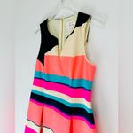 Julie Brown Harlyn Striped Neon Colorblock Fit & Flare Sleeveless Dress Size 8 Photo 6