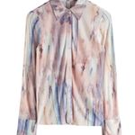 & Other Stories & Other Stories Watercolour Button Up Blouse Slight Puff Shoulder 10 Photo 0
