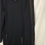 Michael Kors Michael  black sheath dress embellished size 8 Photo 3