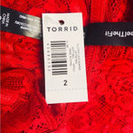Torrid Simply All Over Lace Romper Sexy Womens Plus Size 2 2X Jester Red NEW Photo 6