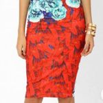 Clover Canyon Like New  Pull-On Scuba Multi Pattern Pencil Skirt Size XS Photo 1