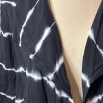 Calvin Klein  Black and White Tie-Dye Cardigan Photo 1