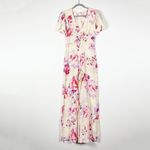 Jill Stuart Collection Silk Chiffon Floral Flower Print Pattern Jumpsuit Jumper Photo 0