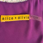 Alice + Olivia  Geometric Silk Mini Dress Women’s Size S Y2K Mod Colorblock Photo 8