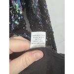 Athina Sequined Blazer Jacket Women Small Black NEW Retro Dark Fairy Party Photo 5