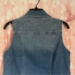 Style & Co Petite Jewel Studded Denim Vest Photo 8